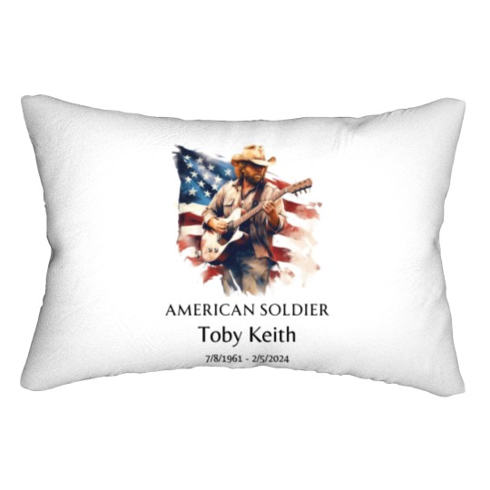 Discover Toby Keith American soldier Lumbar Pillows