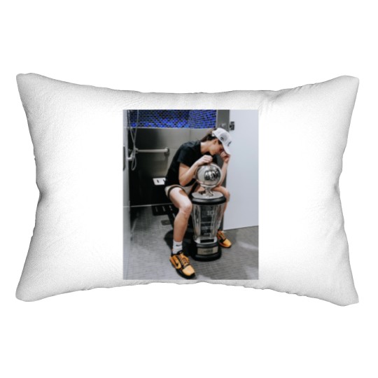 Discover Caitlin Clark Recreates Kobe Bryant Trophy Photo Lumbar Pillows