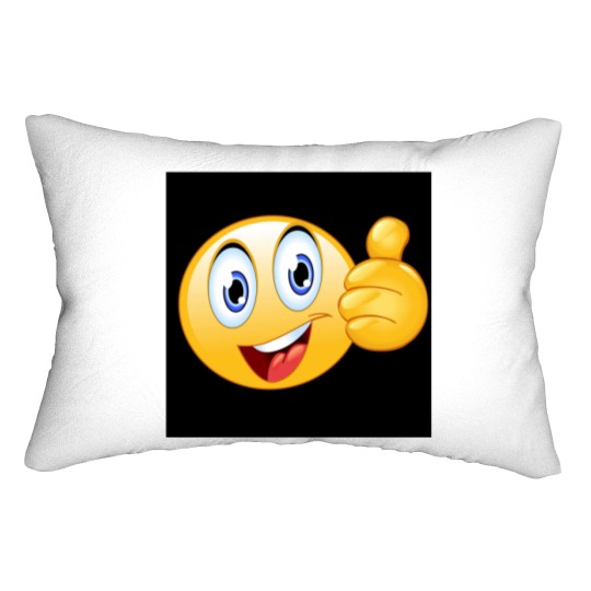 Discover Thumbs up smiley face Lumbar Pillows