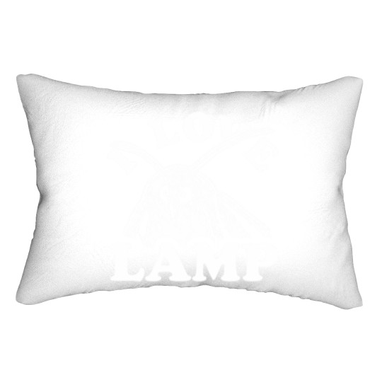 Discover I Love Lamp Moth Lumbar Pillows