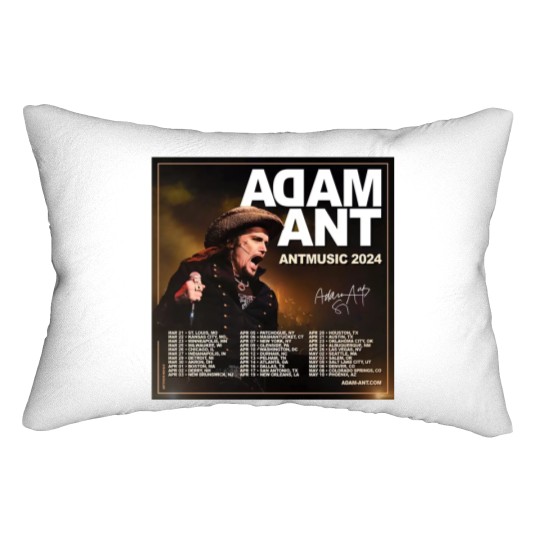 Discover Adam Ant Autumn 2024 UK ANTMUSIC Tour Unisex Lumbar Pillows