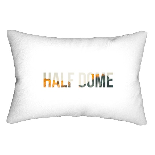 Discover Half Dome Sticker Lumbar Pillows