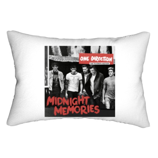 Discover One Direction Midnight Memories Lumbar Pillow - Classic Black Style