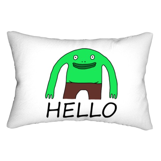 Discover Smiling friends Mr Frog sticker Sticker Lumbar Pillows