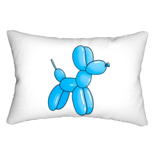 Discover Blue Cartoon Ballon dog Lumbar Pillows