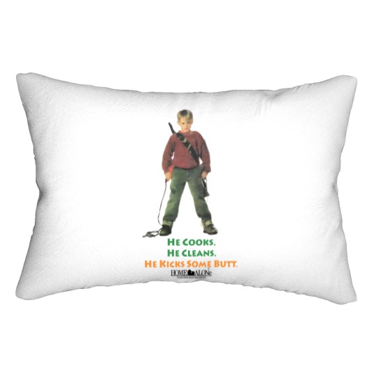Discover Vintage 1991 home alone movie promo Lumbar Pillows