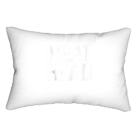 Discover MEAT HEAD Funny Workout Gym Meathead Husband Gag Men Gift Lumbar Pillows