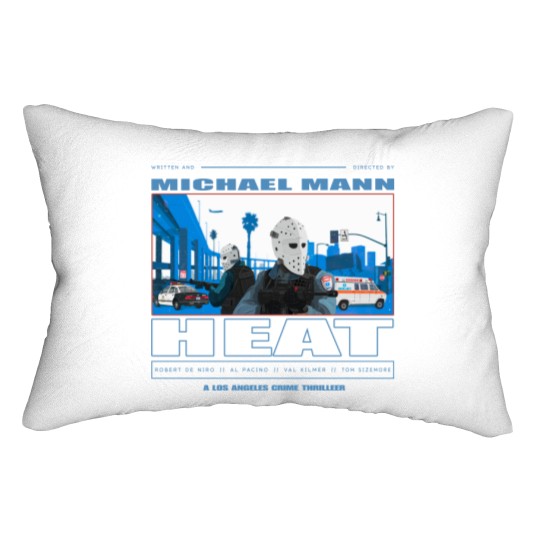 Discover Heat Movie Graphic Lumbar Pillow - 90s Action Film Memorabilia