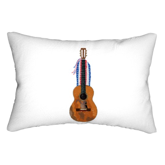 Discover Willie's Iconic Trigger Acoustic Guitar Lumbar Pillows