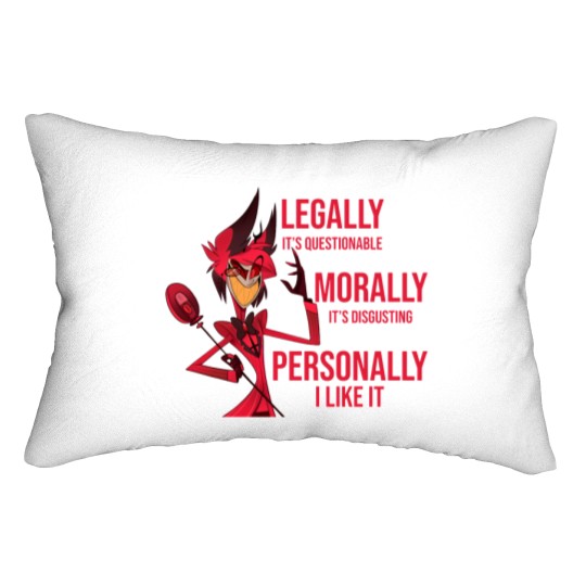 Discover Alastor Hazbin Hotel Meme Lumbar Pillows