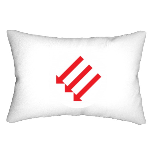 Discover Anti Fascist Three Arrows Iron Front Lumbar Pillows
