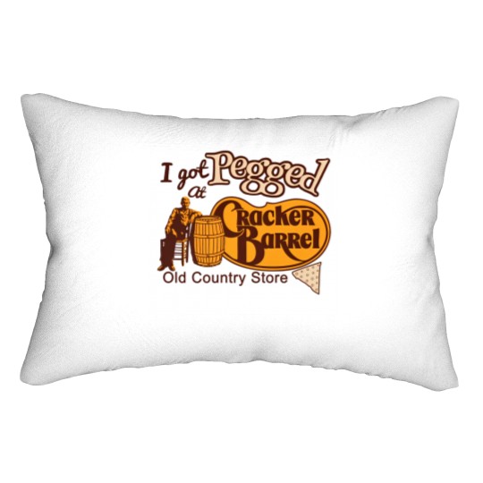 Discover I got Pegged at Cracker Barrel Old Country Store Lumbar Pillows, Cracker Barrel Lumbar Pillows