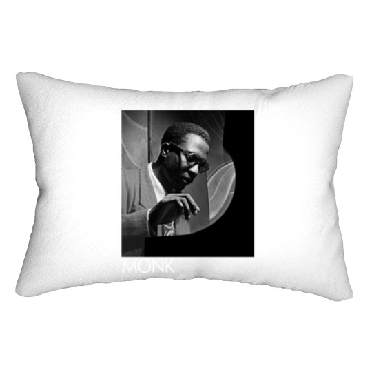 Discover Vintage 90s Thelonious Monk Jazz Musician Artwork 1990s Fashion Lumbar Pillows