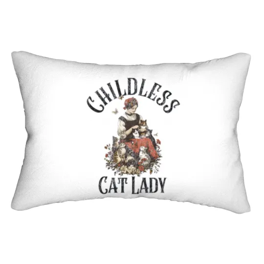 Discover Childless Cat Lady, Kamala Lumbar Pillows, Harris President 2024, Women Power Lumbar Pillows
