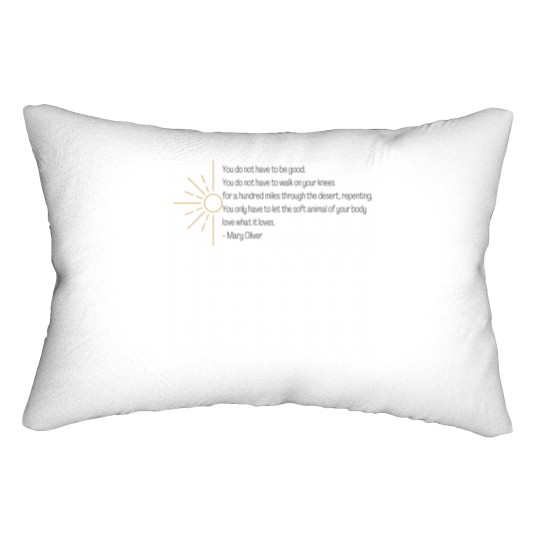 Discover Wild Geese | Mary Oliver Lumbar Pillows