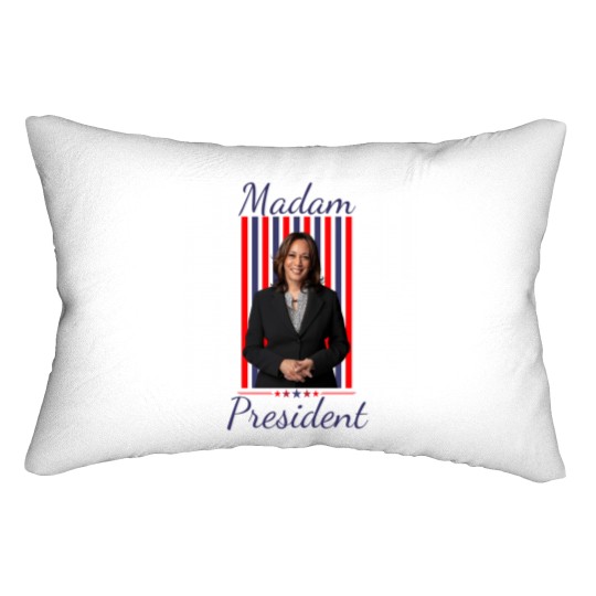 Discover Kamala Harris Presidential Lumbar Pillow - Madam President