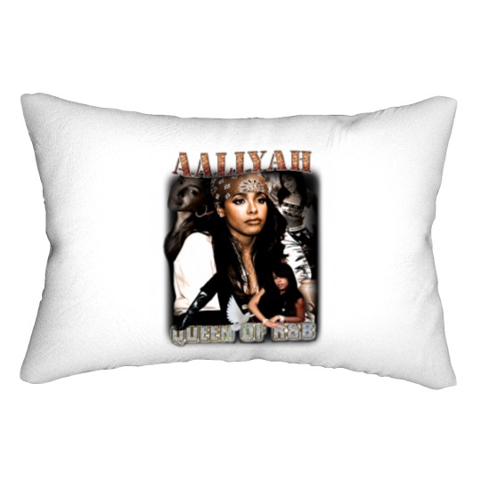 Discover Aaliyah Queen Of R&B Lumbar Pillows