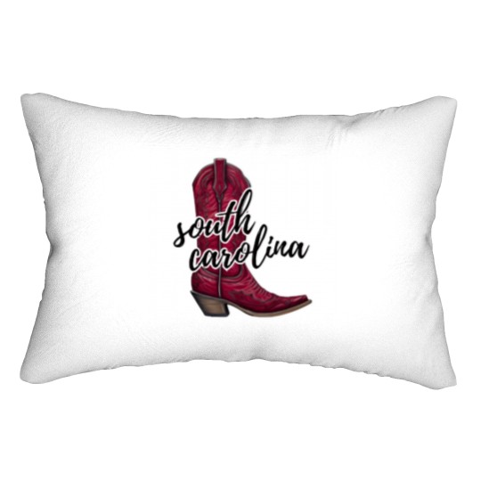 Discover University of South Carolina cowboy boot 1 Lumbar Pillows
