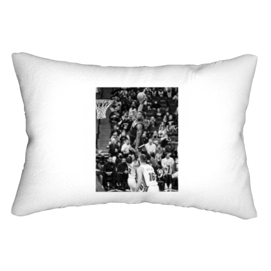 Discover Anthony Edwards - Dunk Of The Year - Black/White Classic Lumbar Pillows