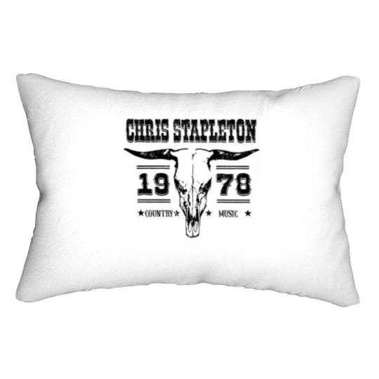 Discover Chris Stapleton ESTD 1978 Lumbar Pillows, Chris Stapleton Bullhead
