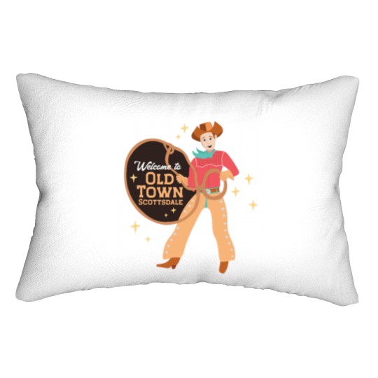 Discover Old Town in Scottsdale AZ Lumbar Pillows