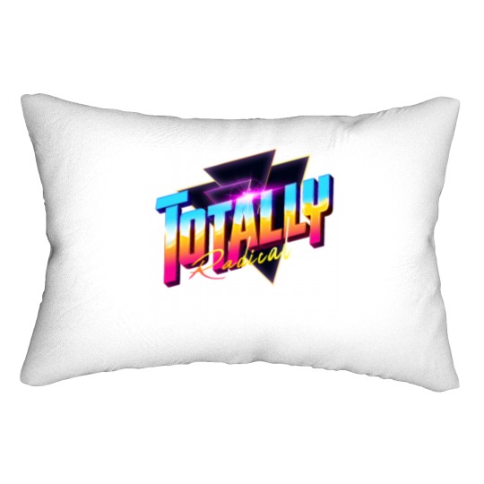 Discover Totally Radical 80s Synthwave Outrun Lumbar Pillows