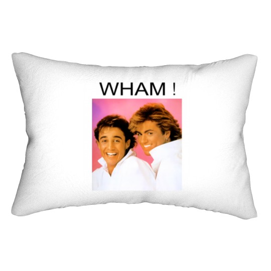 Discover George Michael Wham Lumbar Pillows, George Michael Last Christmas Lumbar Pillows