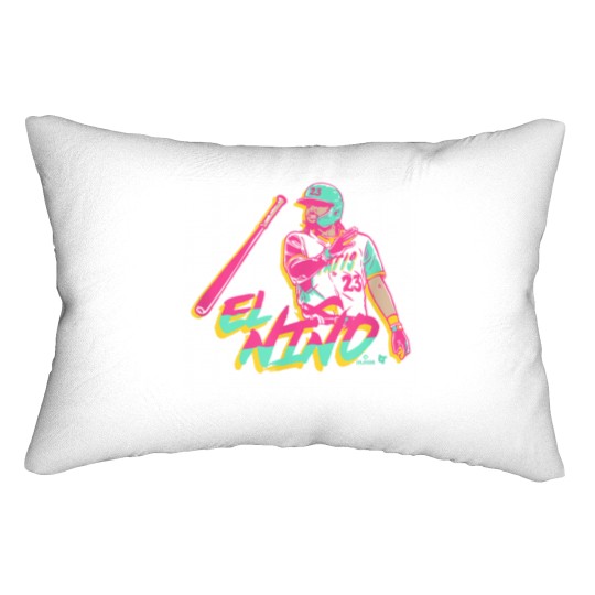 Discover FRD Tatis Jr - Bat Flip City - San Diego Baseball Lumbar Pillows