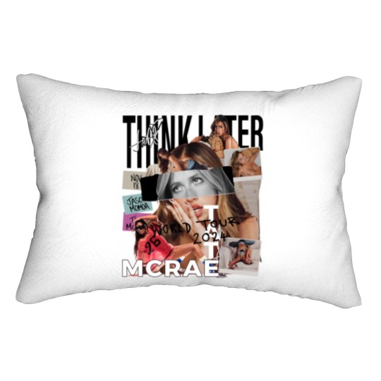 Discover Tate Mcrae Lumbar Pillows, Think Later World Tour 2024 Lumbar Pillows