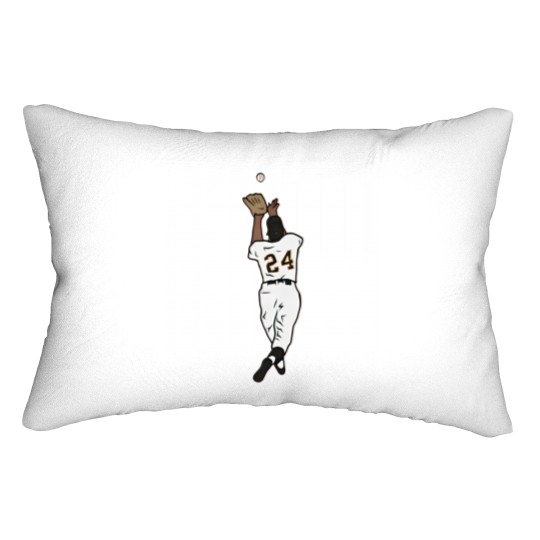 Discover Willie Mays “The Catch” Baseball Lumbar Pillows