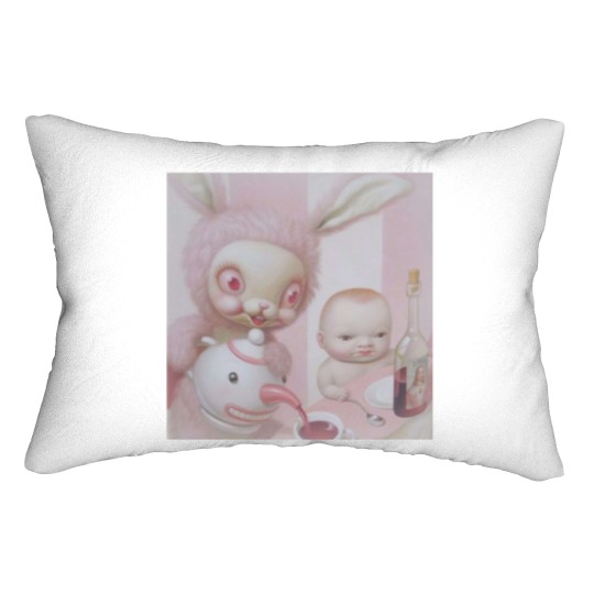 Discover mark ryden pink bunny Lumbar Pillows