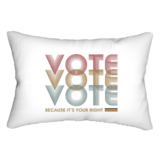 Discover Vote Lumbar Pillow for Election 24 and Political Activism