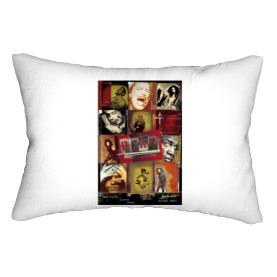 Discover Vintages Rent Rock Musical, Signed By Complete Original Cast 1996 Lumbar Pillows