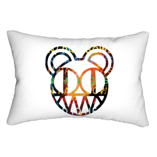 Discover RADIOHEADs music logo Lumbar Pillows