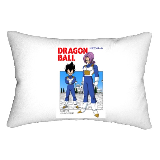 Discover DBZ Vegeta & Trunks Manga Cover Lumbar Pillows