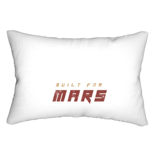 Discover Cybertruck Built For Mars Graphic  teslas Cybertruck Lumbar Pillows