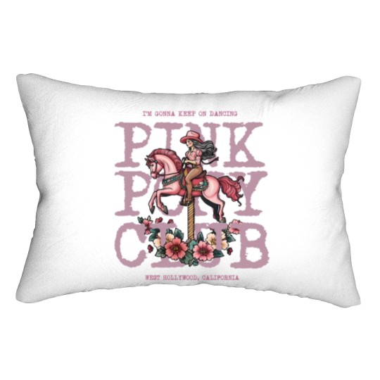 Discover Pink Pony Club Lumbar Pillows, I'm Gonna Keep On Dancing, Midwest Princess 2024 Tour Lumbar Pillows