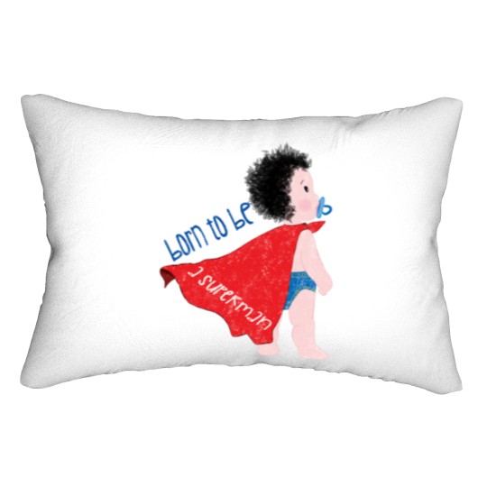 Discover Cute preschool “Born to be a Superman’ Lumbar Pillows