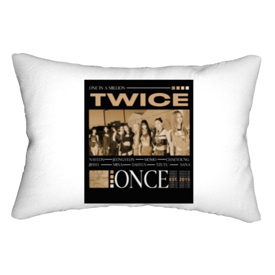 Discover Vintage Twice Lumbar Pillows, Twice Unisex Kpop Lumbar Pillows
