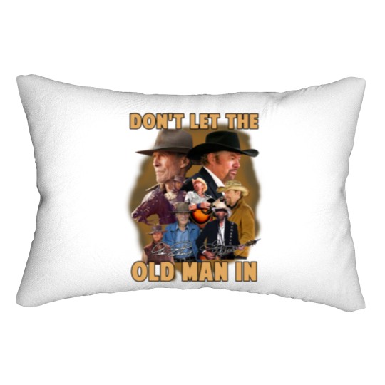 Discover Toby Keith Don't Let The Old Man In Signatures Lumbar Pillows Gift For Fans