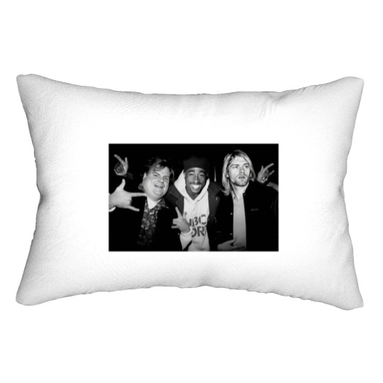 Discover Chris Farley Kurt Cobain Tupac Unisex Lumbar Pillows