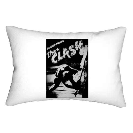 Discover The Clash Lumbar Pillows, London Calling Clash Vintage Unisex Lumbar Pillows
