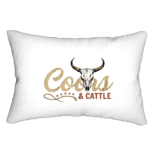 Discover Coor And Cattles Rodeo Western Cowboy Howdy Lover Lumbar Pillows