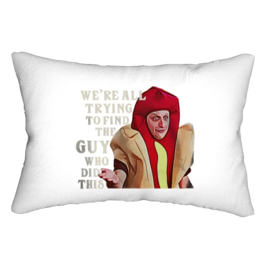 Discover I Think You Should Leave Tim Robinson Hot Dog Lumbar Pillows, ITYSL Hot Dog Suit Lumbar Pillows