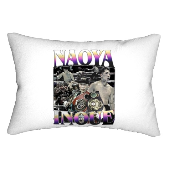 Discover Naoya Inoue, Boxing Lumbar Pillows, Classic 90s Graphic Lumbar Pillows, Unisex, Naoya Inoue Vintage Bootleg