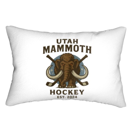 Discover Utah Mammoth Hockey Lumbar Pillows, Utah Mammoth Lumbar Pillows, Unisex Sports Lumbar Pillows
