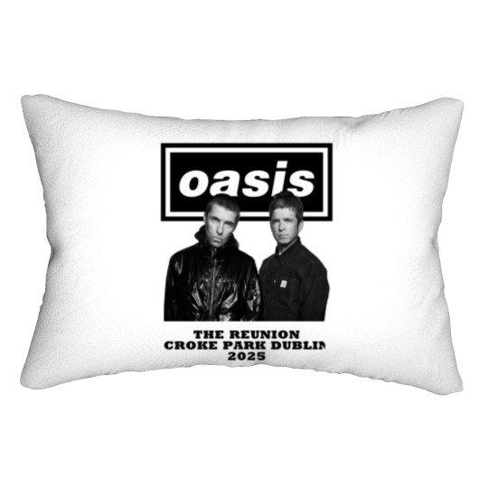 Discover Oasis Croke Park Dublin 2025 The Reunion graphic Lumbar Pillows