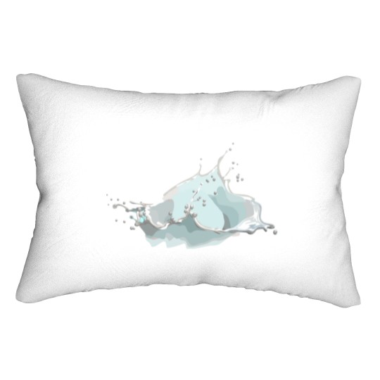 Discover Water Splash Lumbar Pillows