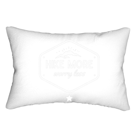 Discover Funny Vintage Hike More Worry Less - Love Hiking Lumbar Pillows