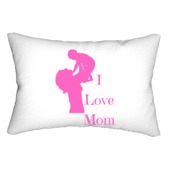 Discover I love mom Lumbar Pillows